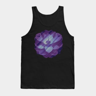 Purple flower wood background Tank Top